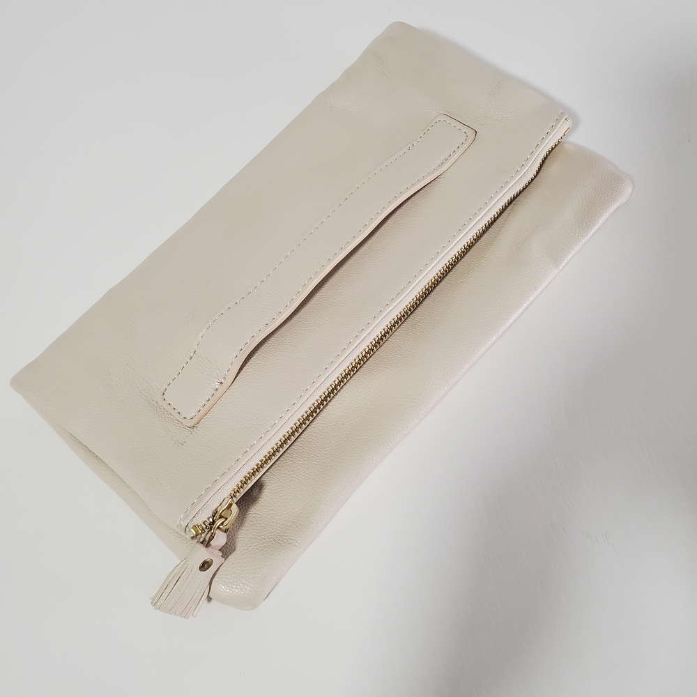Indigo Cream Wristlet Clutch